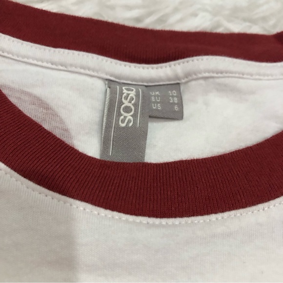 ASOS CURVE Polka Dot Top Plus size 6 cotton - Picture 3 of 6